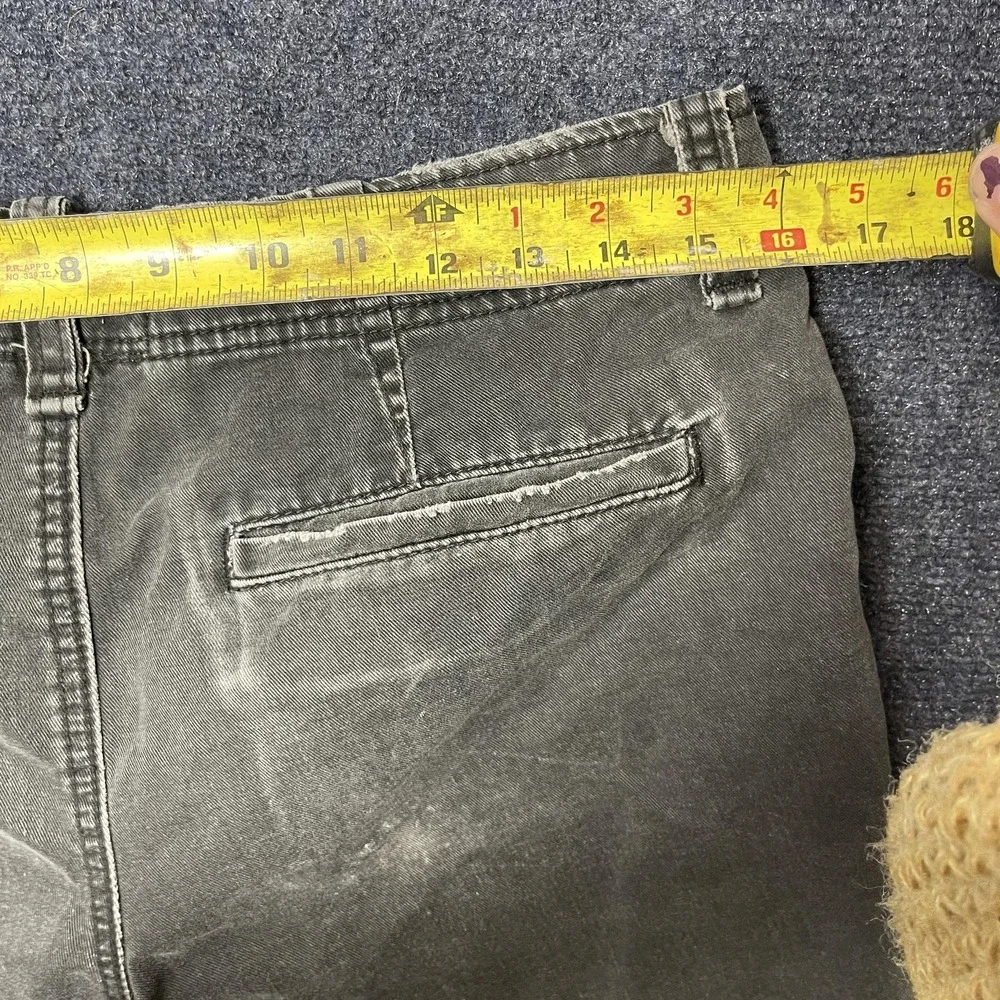 Hollister Chino Shorts Mens‎ 30 Gray Cutoff Raw Hem Distressed Casual Summer